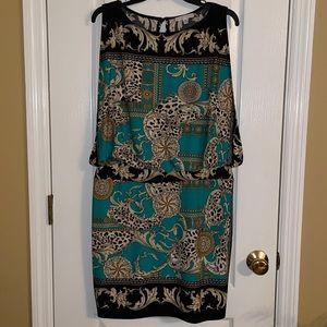 Knee length dress. Very cute! Perfect for summer.